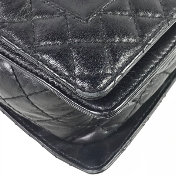 SOLD — NFS — Black Lambskin Chanel 2013 XL Enchained Boy Flap Bag w/RHW - Picture 12 of 16